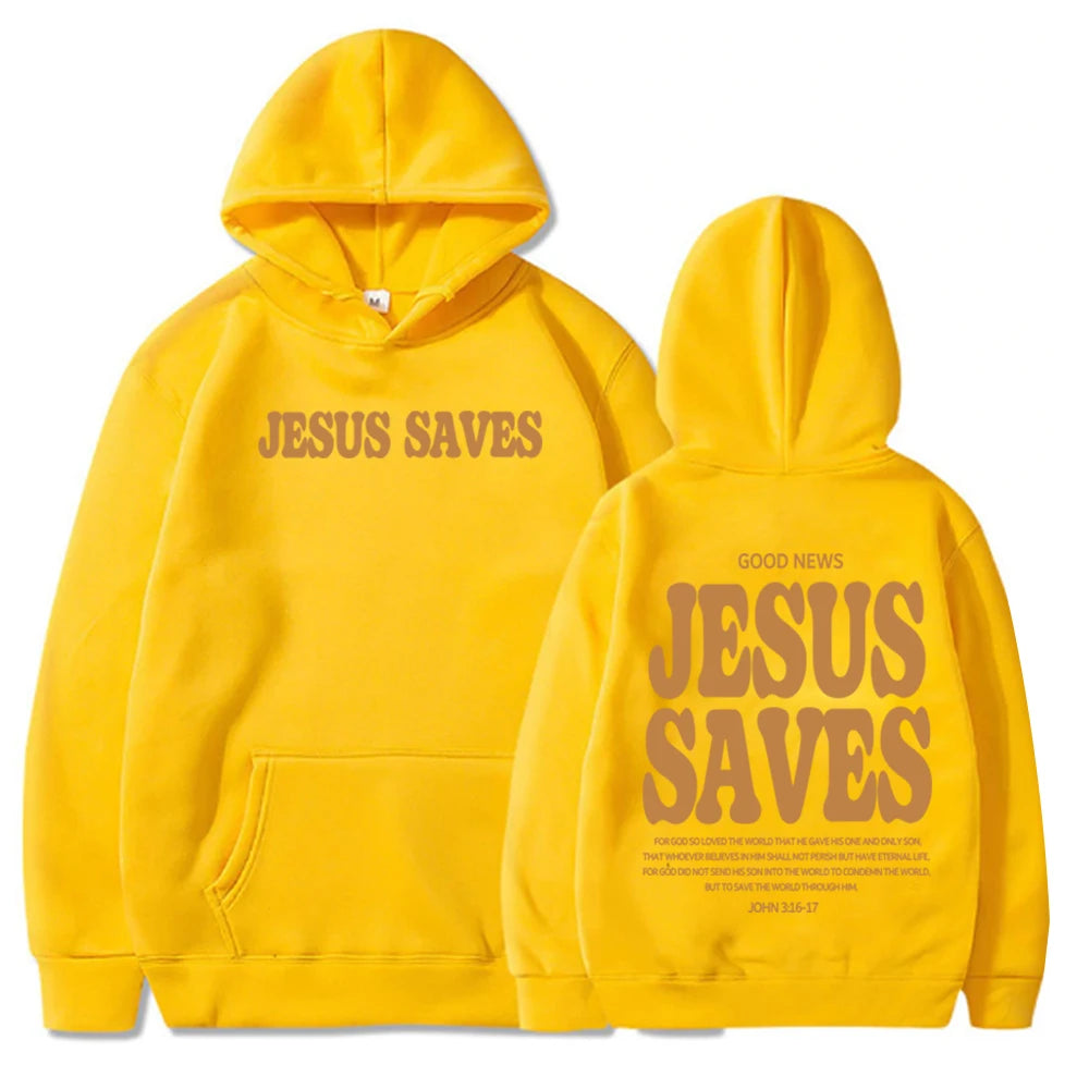 Jesus Saves Hoodie – Christian Streetwear