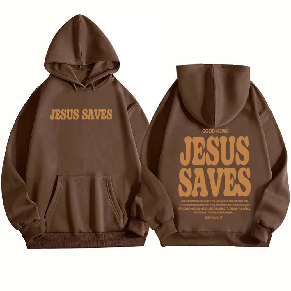 Jesus Saves Hoodie – Christian Streetwear