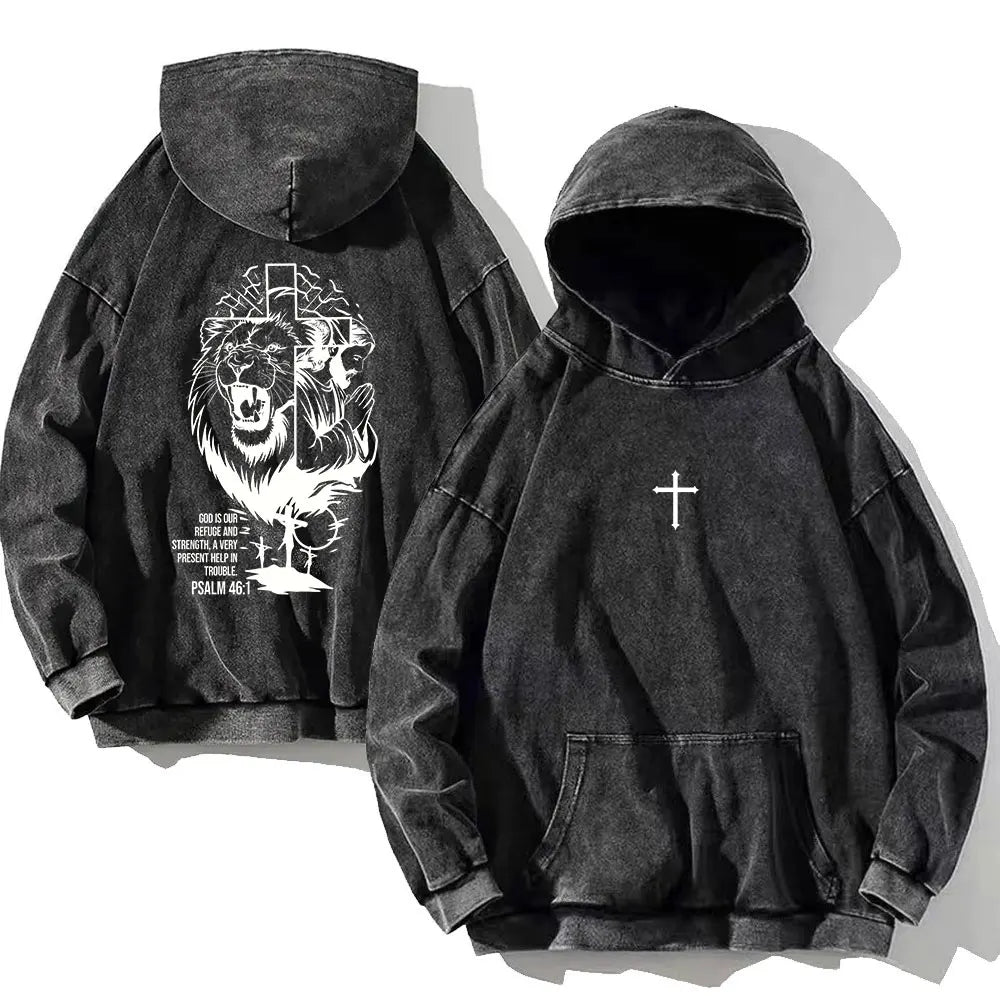 Psalm 91:11 Vintage Hoodie – Christian Streetwear