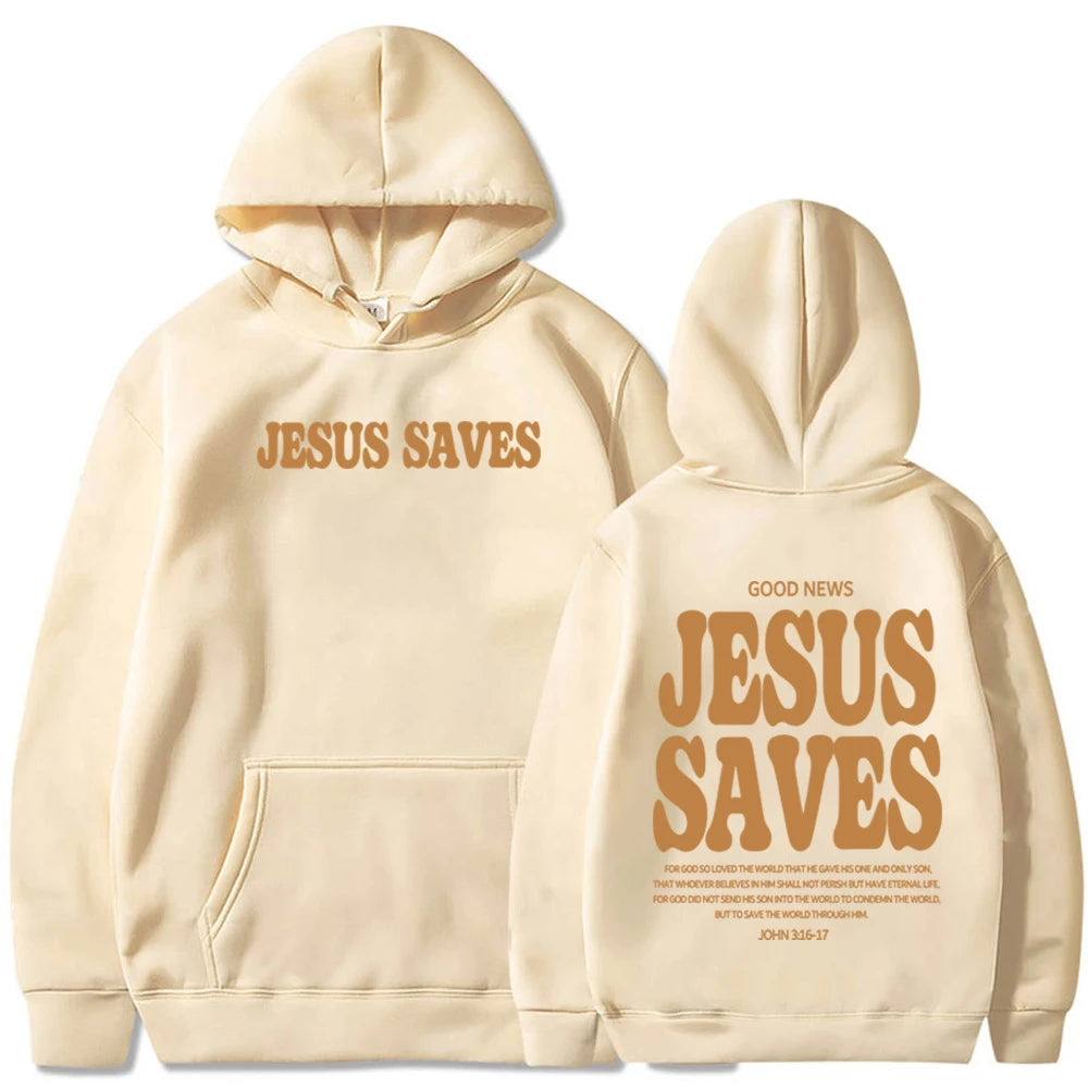 Jesus Saves Hoodie – Christian Streetwear
