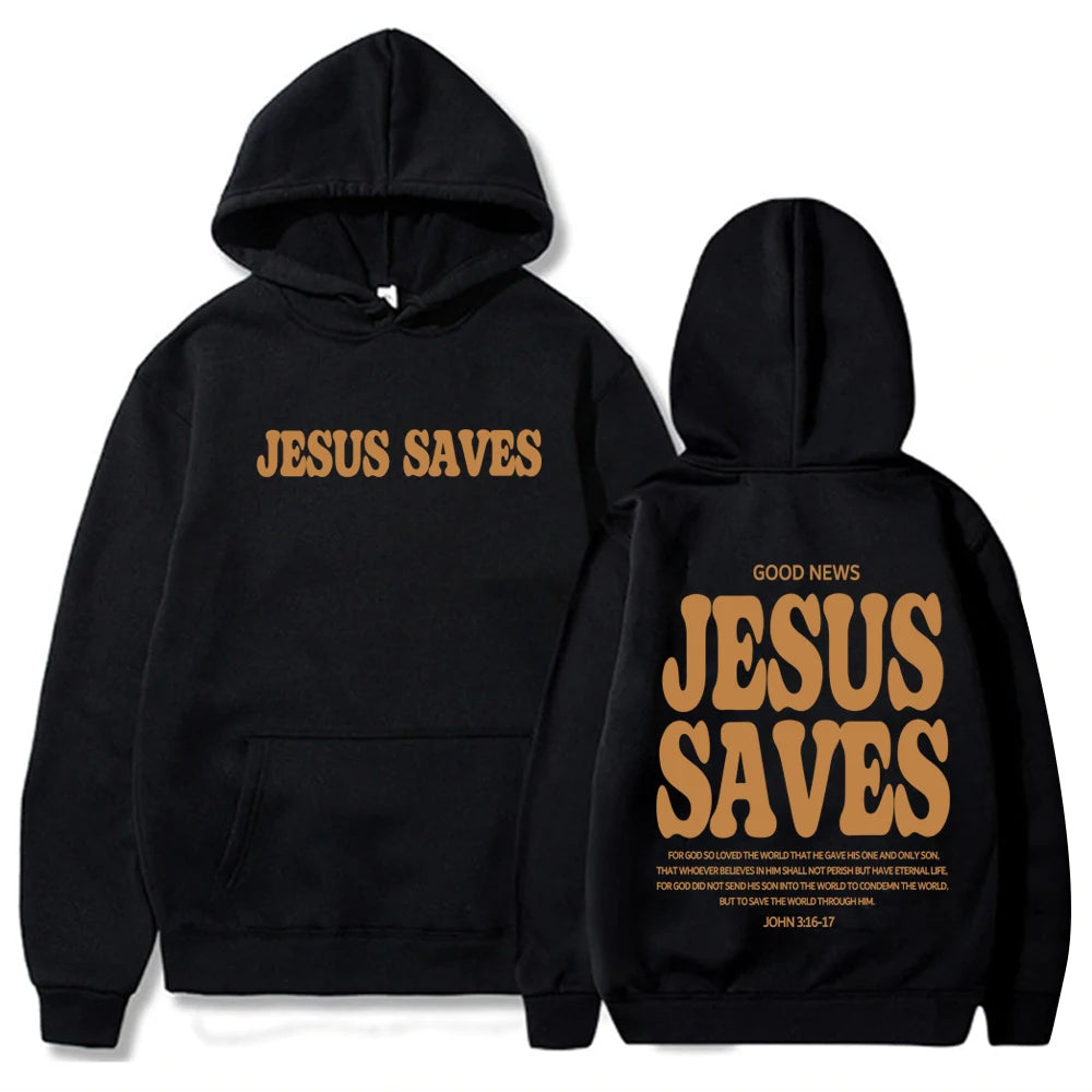 Jesus Saves Hoodie – Christian Streetwear