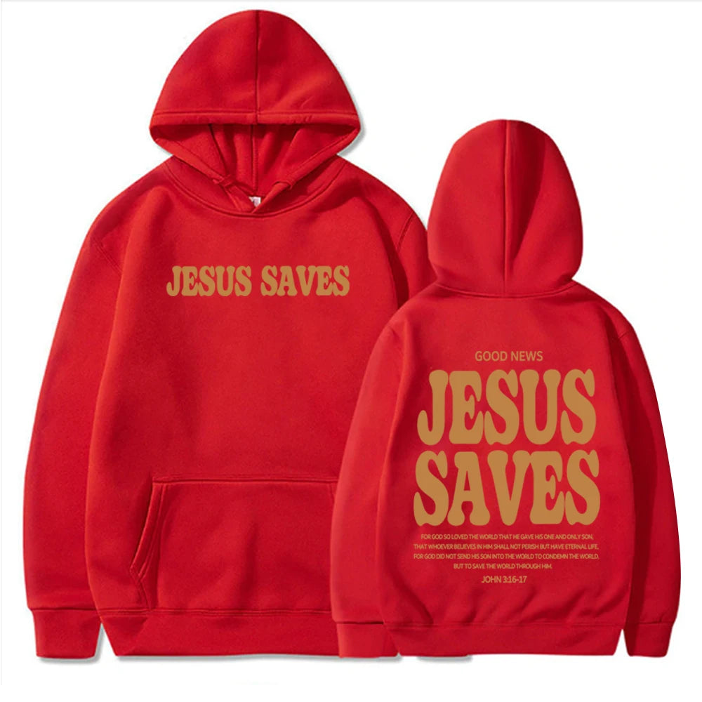 Jesus Saves Hoodie – Christian Streetwear