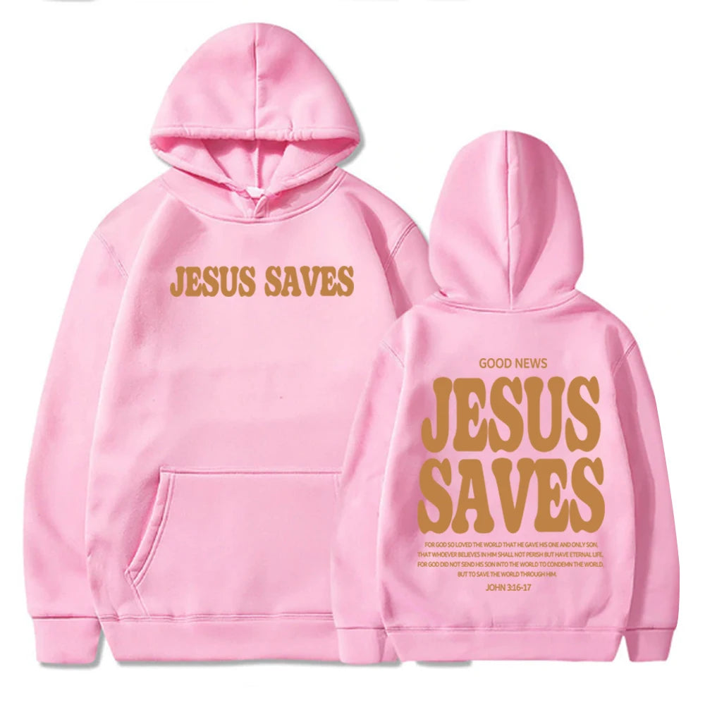 Jesus Saves Hoodie – Christian Streetwear