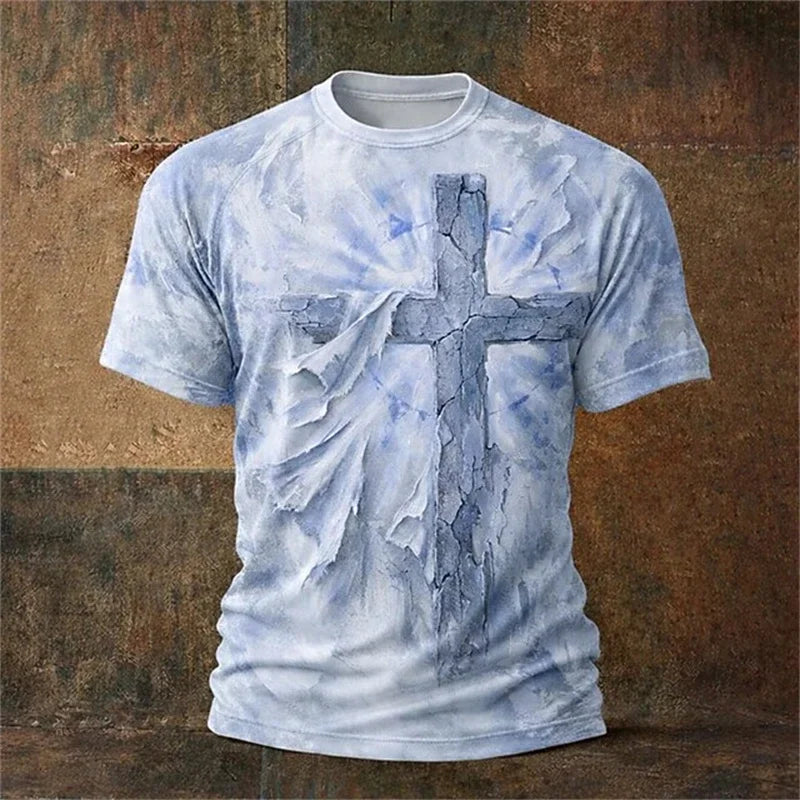 Jesus Cross Gothic Tee – Christian Streetwear