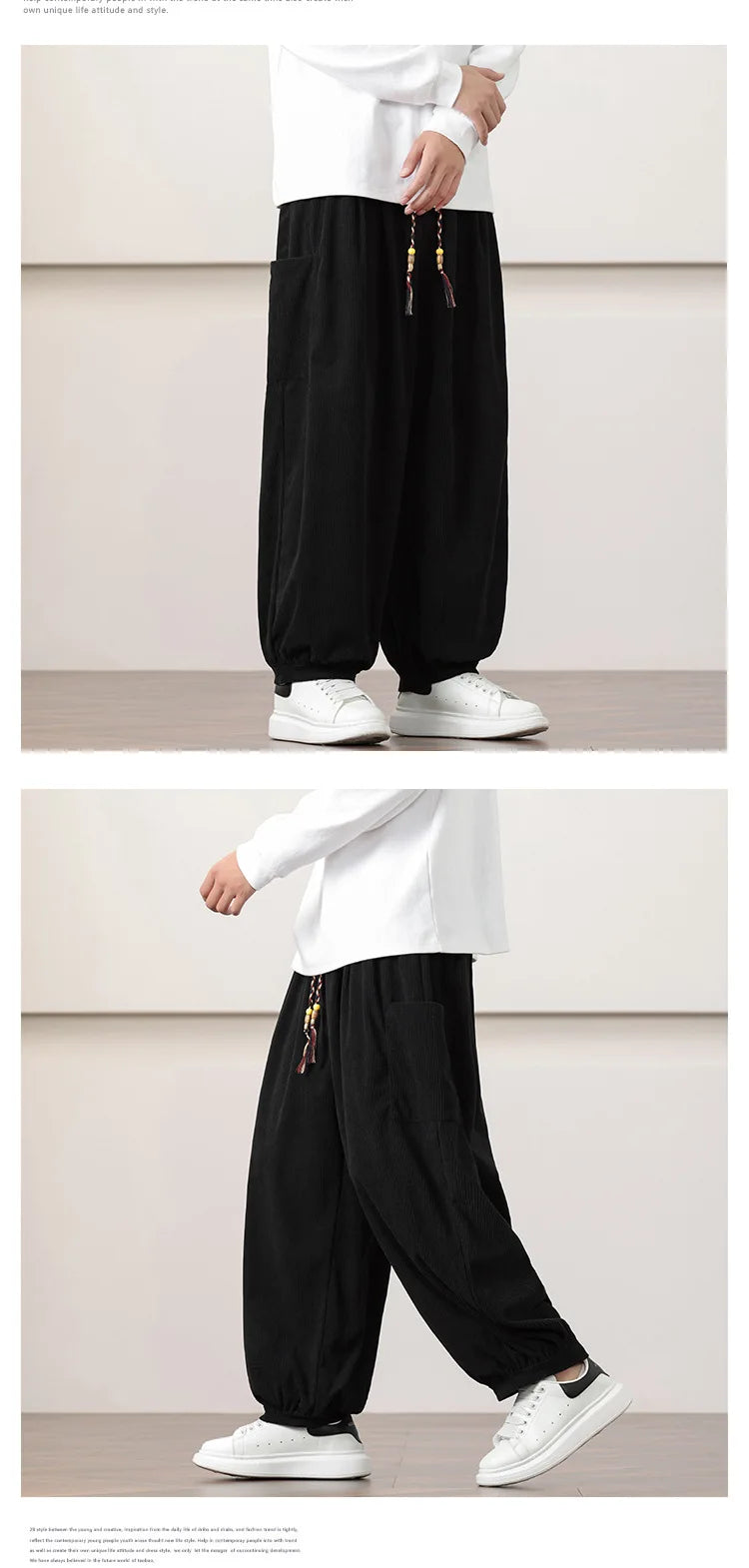Men’s Oversized Harem Pants – Streetwear Style