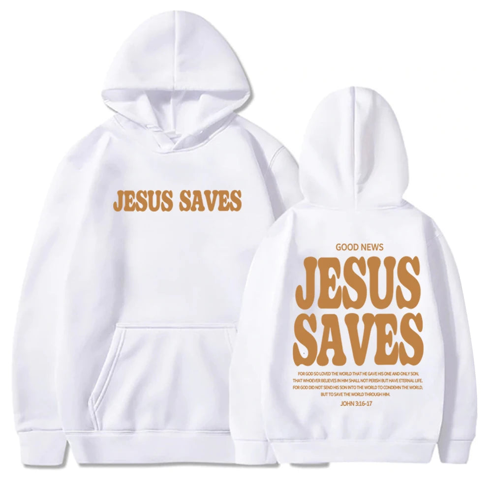Jesus Saves Hoodie – Christian Streetwear
