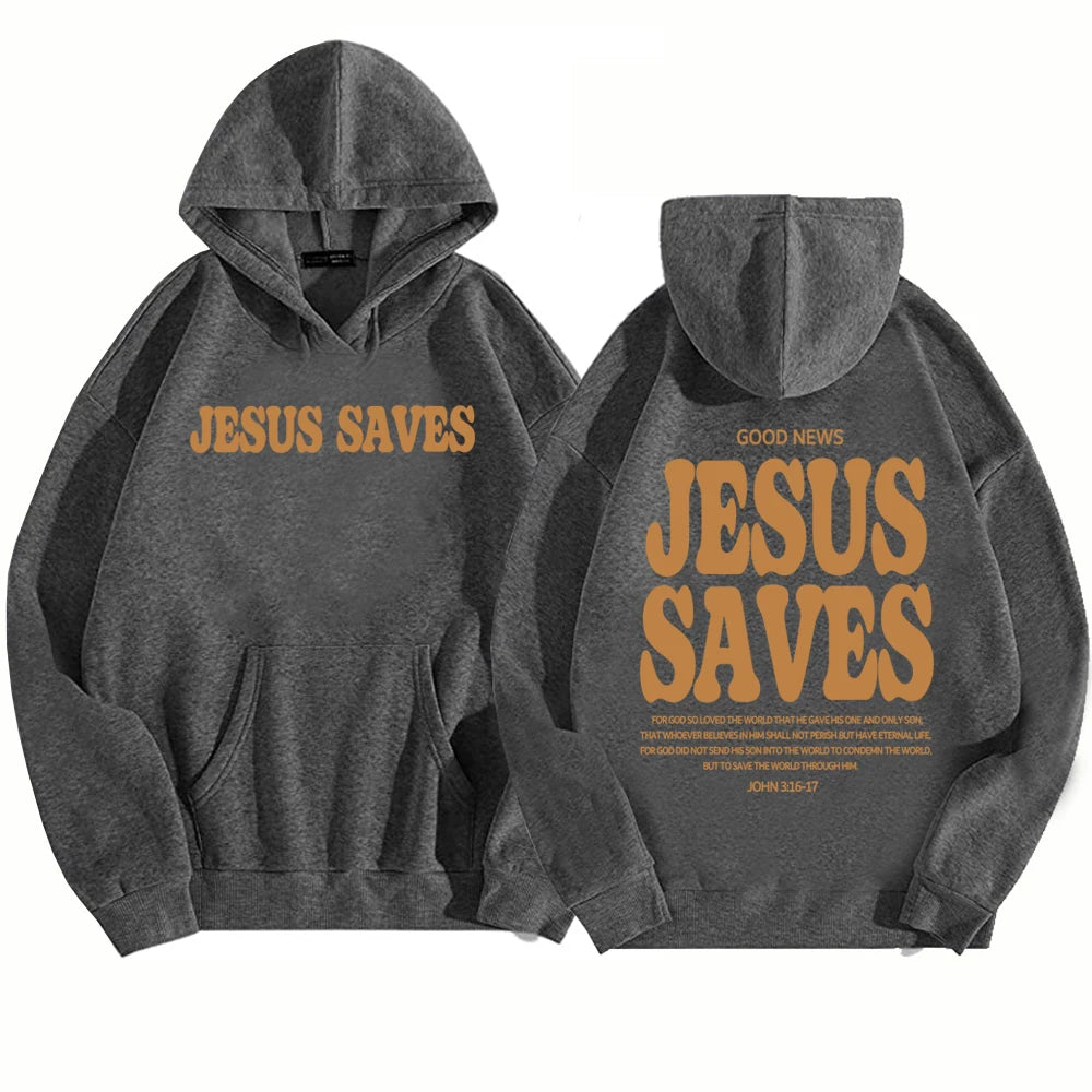 Jesus Saves Hoodie – Christian Streetwear