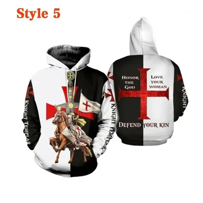 Templar Cross Hoodie – Christian Streetwear