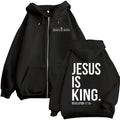 Jesus Is King Zip Hoodie – Christian Streetwear