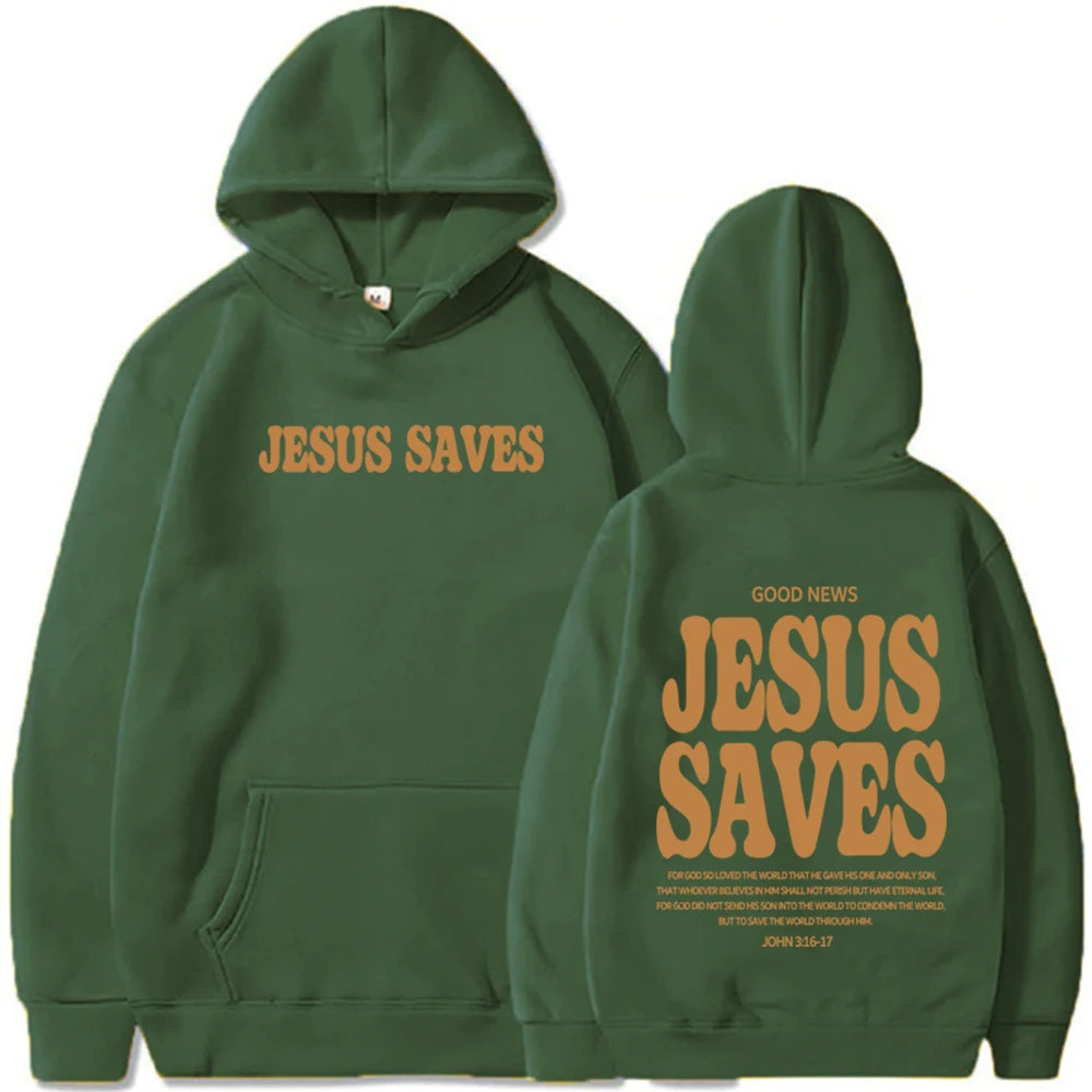Jesus Saves Hoodie – Christian Streetwear