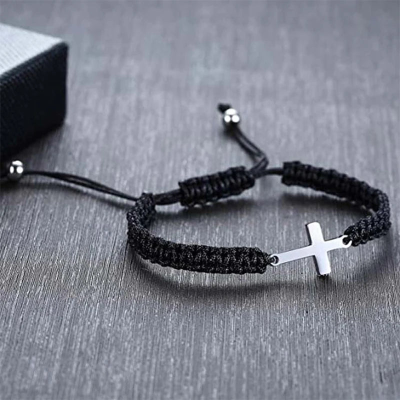 Cross Braided Bracelet – Christian Faith Gift