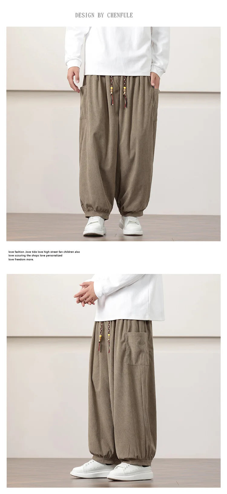 Men’s Oversized Harem Pants – Streetwear Style