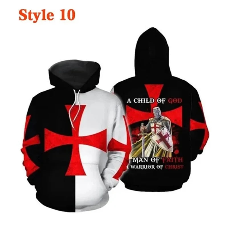 Templar Cross Hoodie – Christian Streetwear