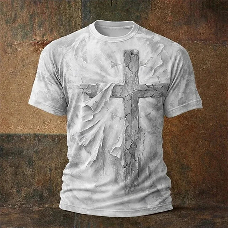 Jesus Cross Gothic Tee – Christian Streetwear