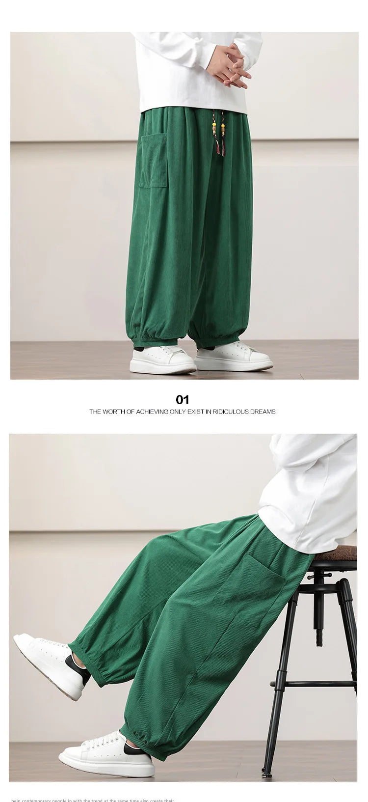Men’s Oversized Harem Pants – Streetwear Style