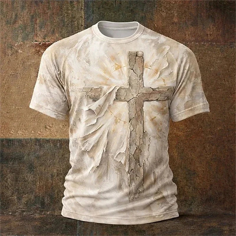 Jesus Cross Gothic Tee – Christian Streetwear