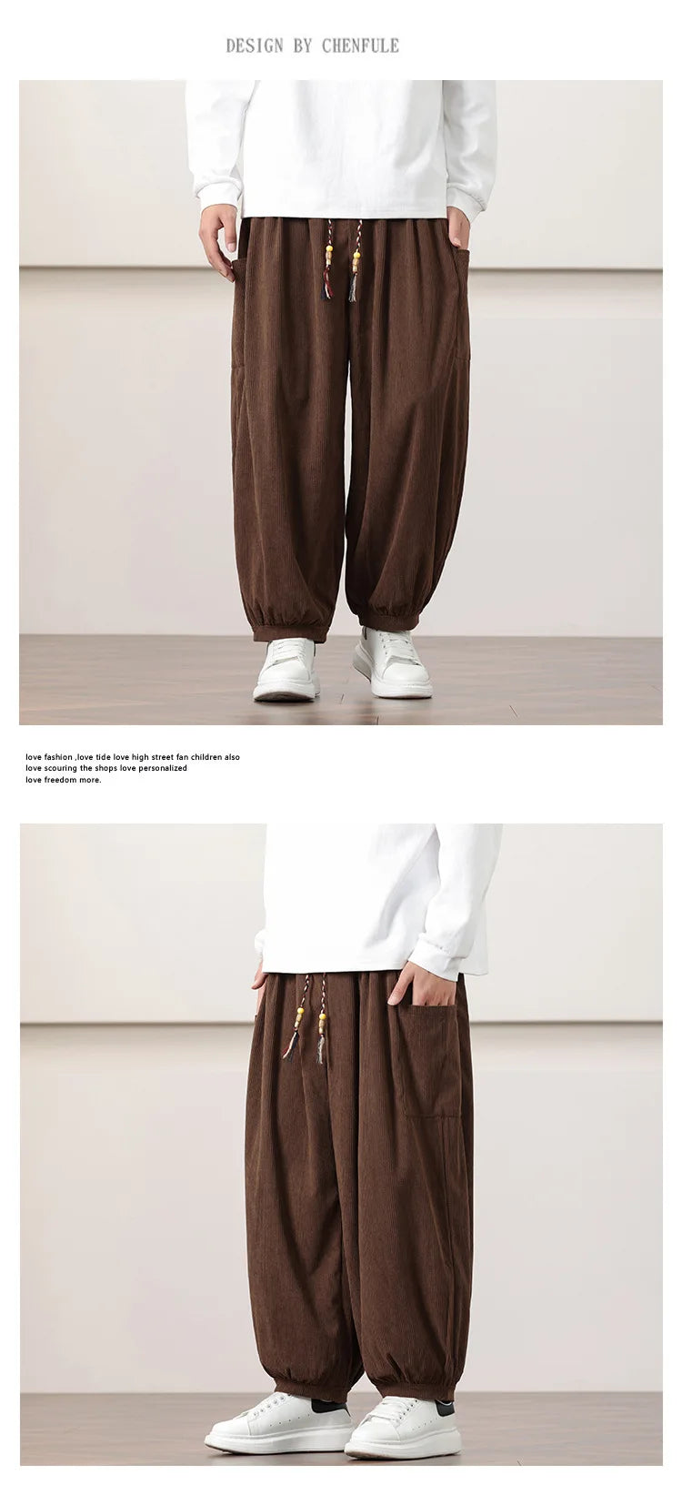 Men’s Oversized Harem Pants – Streetwear Style