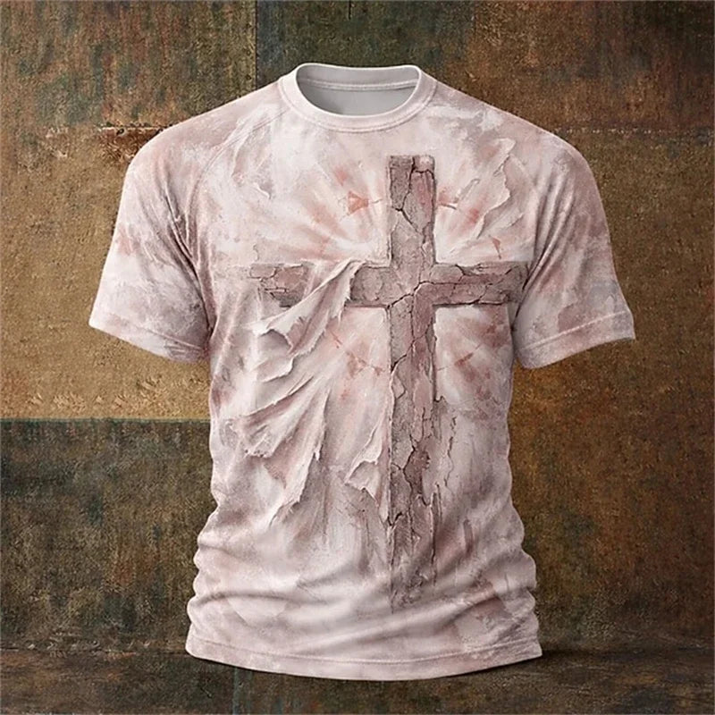 Jesus Cross Gothic Tee – Christian Streetwear