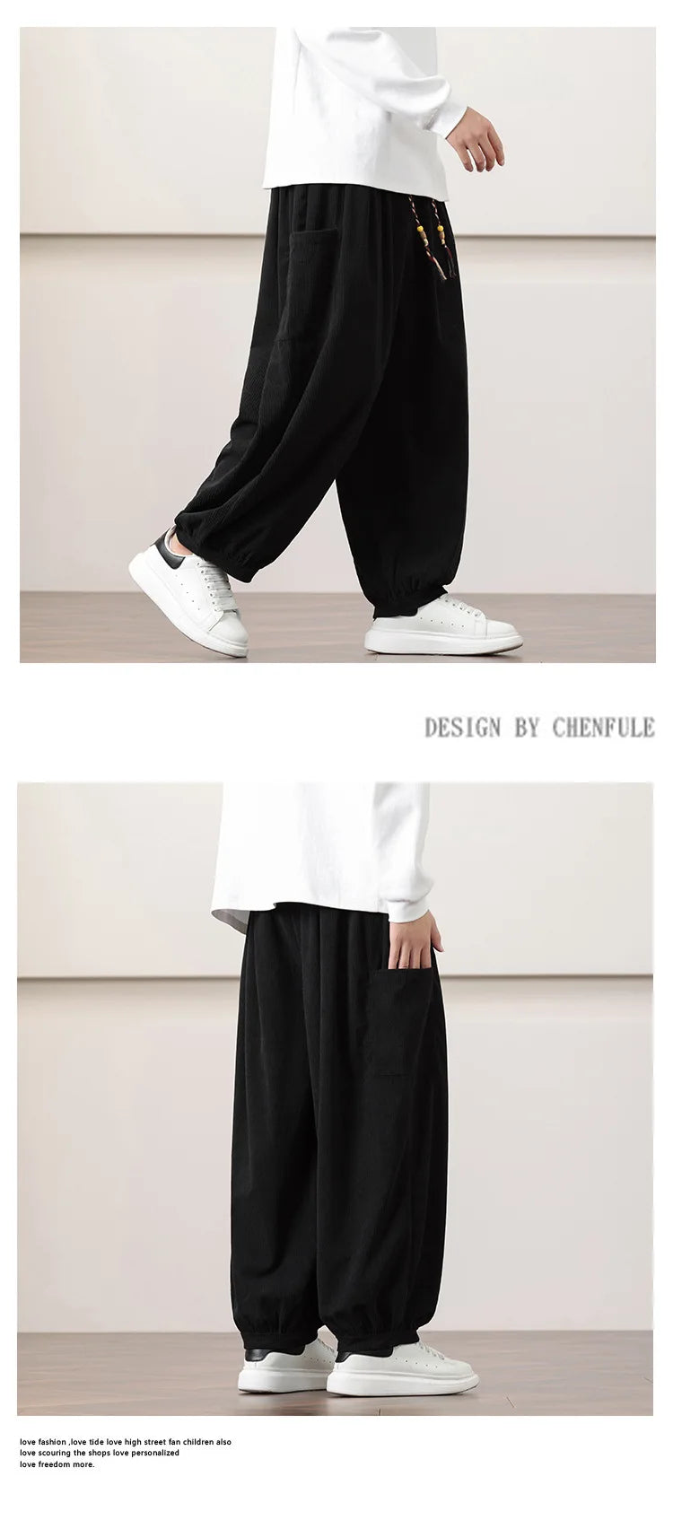 Men’s Oversized Harem Pants – Streetwear Style
