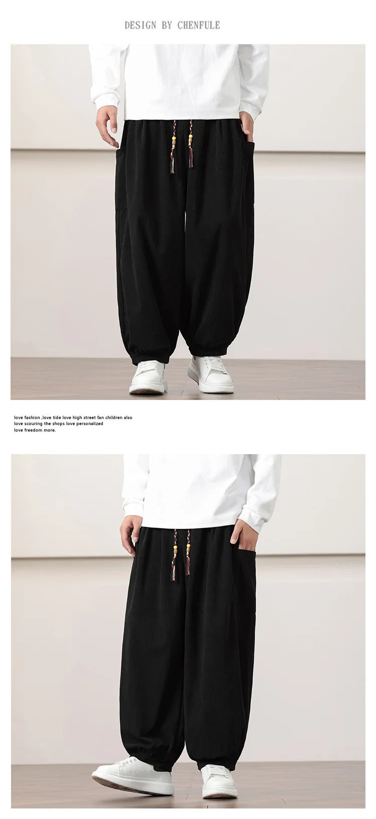 Men’s Oversized Harem Pants – Streetwear Style