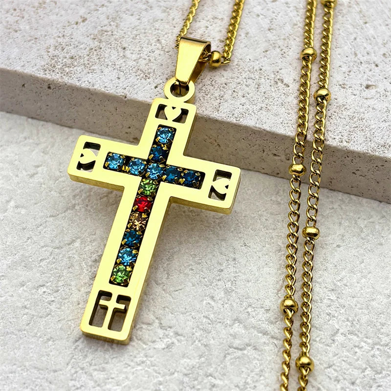 Catholic Cross Pendant Necklace – Christian Jewelry