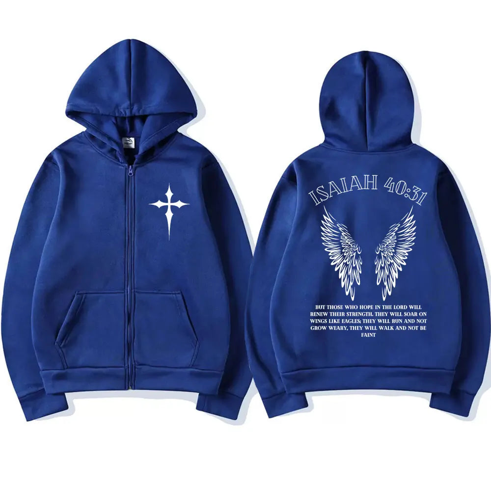 Jesus Wings Bible Verse Hoodie – Christian Streetwear