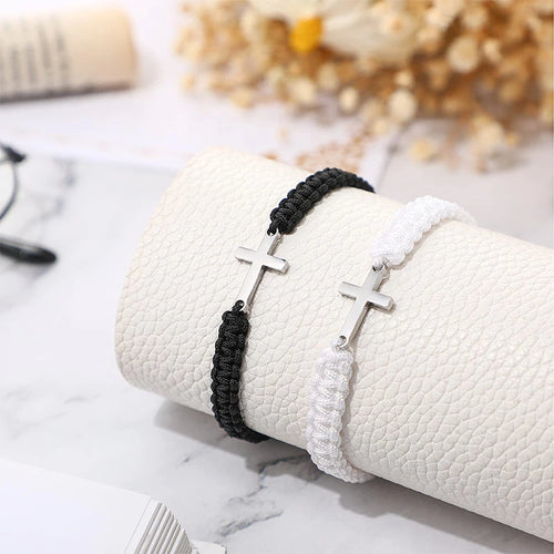 Cross Braided Bracelet – Christian Faith Gift