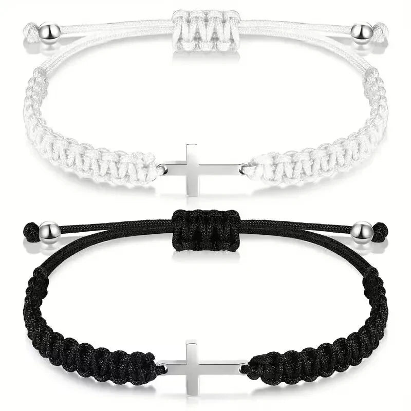 Cross Braided Bracelet – Christian Faith Gift