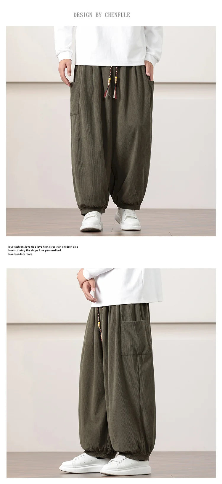 Men’s Oversized Harem Pants – Streetwear Style